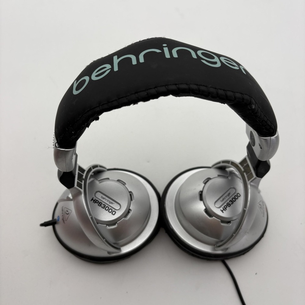 Behringer HPS3000 Over Ear DJ‎ Headphones Silver Closed Back Stereo 3.5mm